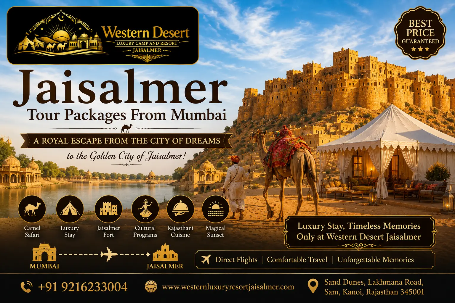 Best Jaisalmer Tour Packages From Mumbai