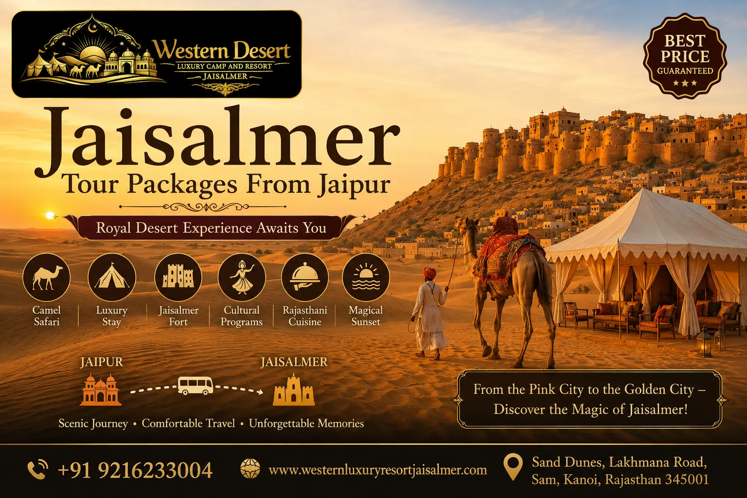 Best Jaisalmer Tour Packages From Jaipur